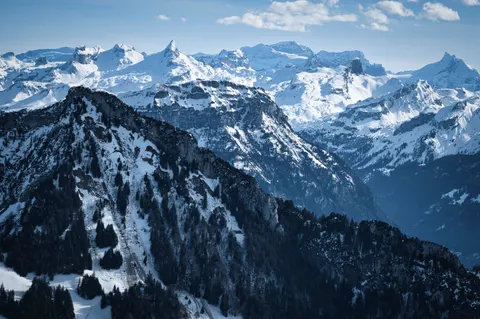 Winter Mountains 4K Wallpaper · winter · 3840×2554