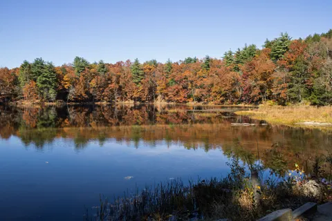 Autumn Lake 4K Wallpaper · autumn · 3840×2560