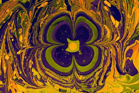 रंगों की भंवर 4K वॉलपेपर · abstract · 3840×2560