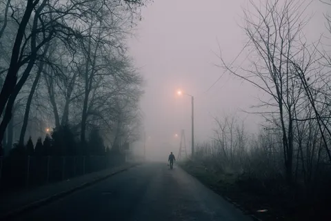 Foggy Road 4K Wallpaper · nature · 3840×2560