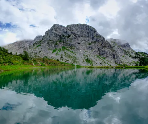 Mountain Lake 4K Wallpaper · mountains · 3840×3221