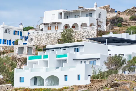 Fond d'écran Santorin 4K · architecture · 3840×2563