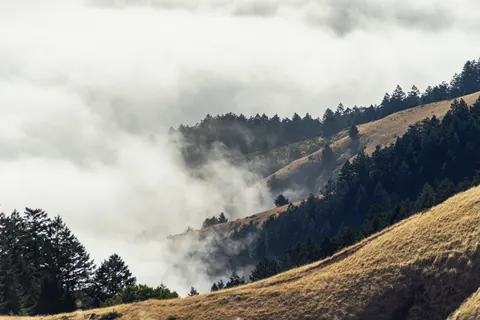 Foggy Valley 4K Wallpaper · mountains · 3840×2560