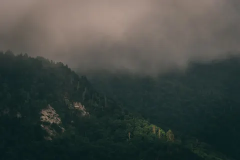 Foggy Valley 4K Wallpaper · mountains · 3840×2563