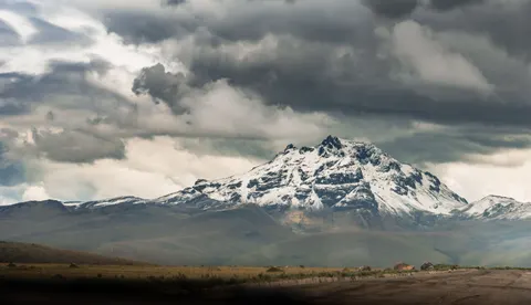Snowy Volcano 4K Wallpaper · mountains · 3840×2209