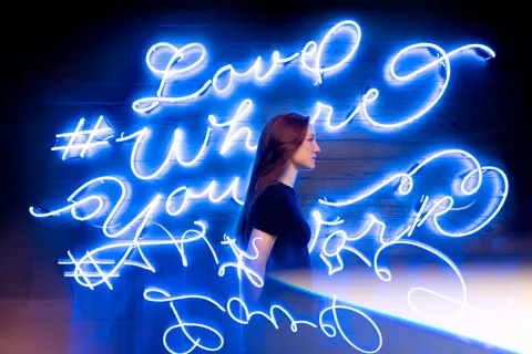 Light Painting 4K Wallpaper · abstract · 3840×2561