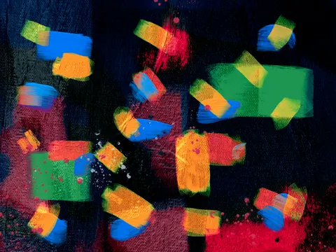 Glowing Particles 4K Wallpaper · abstract · 3840×2880