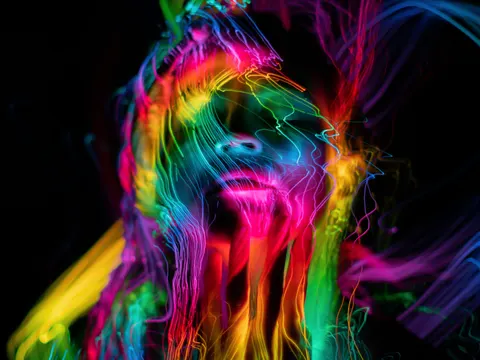 Обои Неоновая абстракция 4K · abstract · 3840×2880
