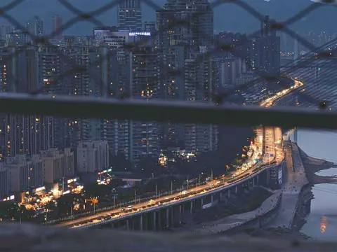 Hong Kong Night 4K Wallpaper · city · 3840×2878