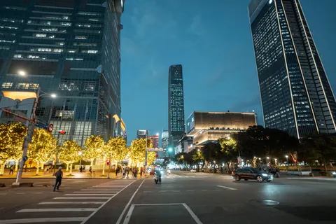 Shanghai Night 4K Wallpaper · city · 3840×2561