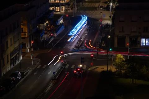 Light Trails 4K Wallpaper · city · 3840×2560
