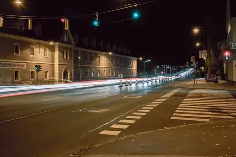 Light Trails 4K Wallpaper · city · 3840×2560