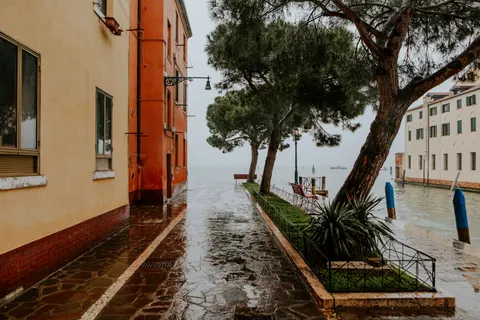 Rainy Street 4K Wallpaper · city · 3840×2560
