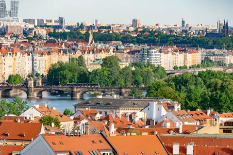 Prague Rooftops 4K Wallpaper · city · 3840×2563
