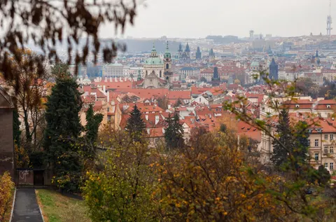 Prague Rooftops 4K Wallpaper · city · 3840×2532
