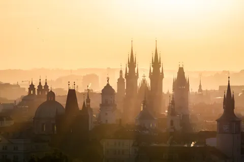 Prague Rooftops 4K Wallpaper · city · 3840×2560