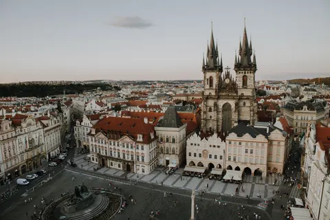 Prague Rooftops 4K Wallpaper · city · 3840×2560