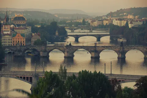 Prague Rooftops 4K Wallpaper · city · 3840×2560