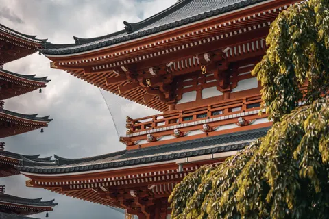 Japanse Pagode 4K-achtergrond · architecture · 3840×2560