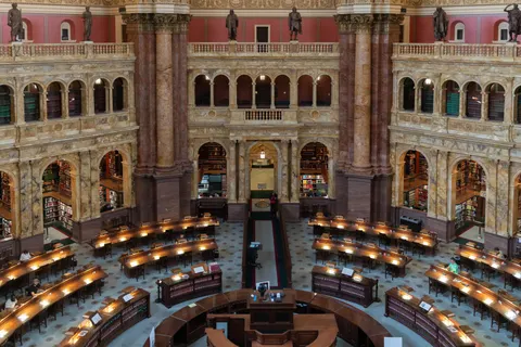 Grand Library 4K Wallpaper · architecture · 3840×2561