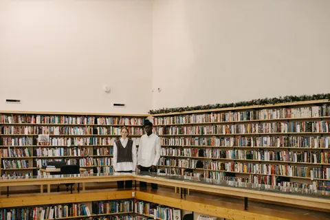 Grand Library 4K Wallpaper · architecture · 3840×2560
