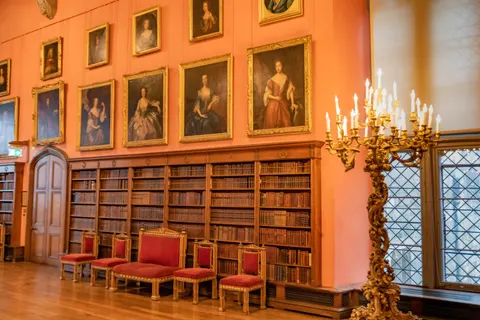 Grand Library 4K Wallpaper · architecture · 3840×2560