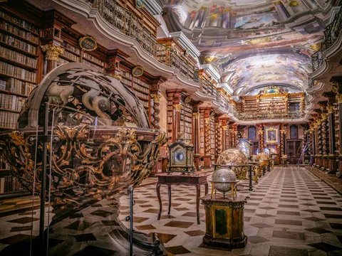Grand Library 4K Wallpaper · architecture · 3840×2880