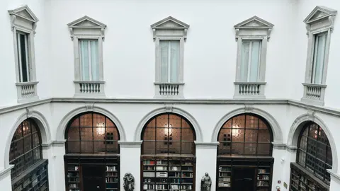 Grand Library 4K Wallpaper · architecture · 3840×2160
