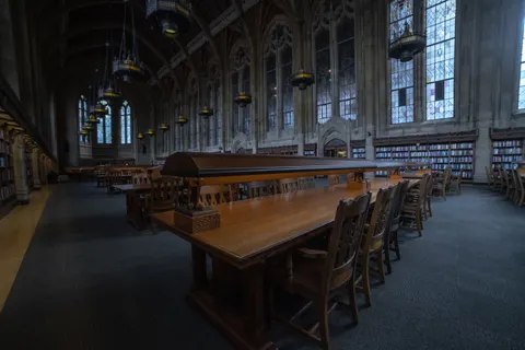 Grand Library 4K Wallpaper · architecture · 3840×2560