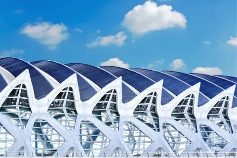 Futuristic Facade 4K Wallpaper · architecture · 3840×2563