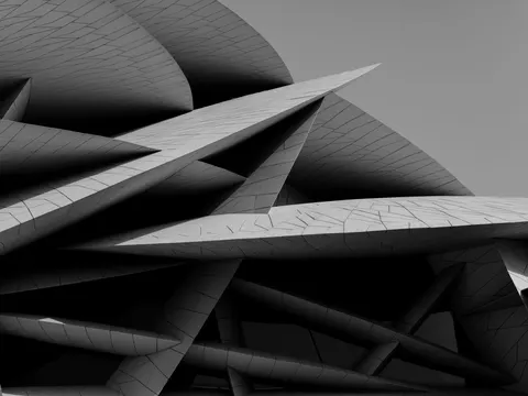 Futuristic Facade 4K Wallpaper · architecture · 3840×2880