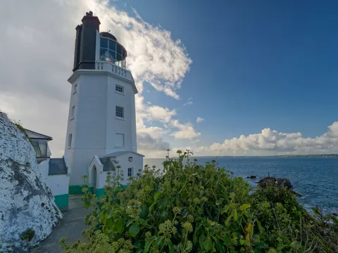 Cliff Lighthouse 4K Wallpaper · architecture · 3840×2881