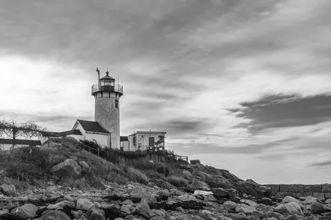 Cliff Lighthouse 4K Wallpaper · architecture · 3840×2560