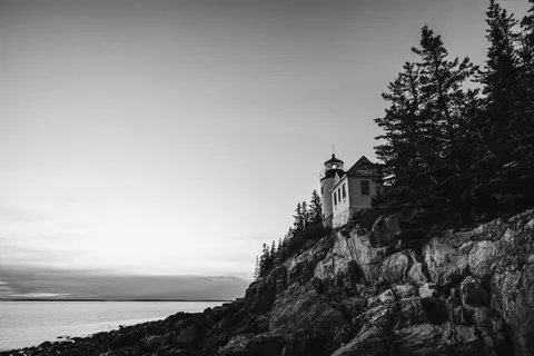 Cliff Lighthouse 4K Wallpaper · architecture · 3840×2560