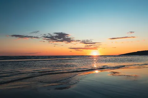 海上日落 4K桌布 · ocean · 3840×2560