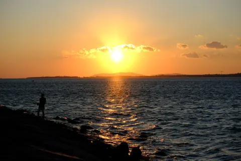 Ocean Sunset 4K Wallpaper · ocean · 3840×2560