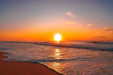 والپیپر غروب اقیانوس با کیفیت 4K · ocean · 3840×2560