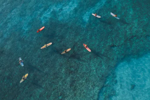 Beach from Above 4K Wallpaper · ocean · 3840×2558
