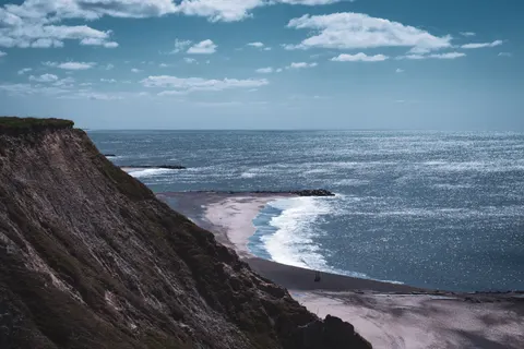 Papel de parede Penhasco do oceano 4K · ocean · 3840×2560