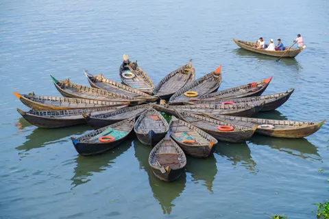Boat at Sea 4K Wallpaper · ocean · 3840×2560