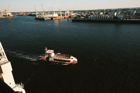 Boat at Sea 4K Wallpaper · ocean · 3840×2560