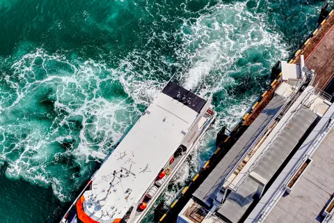 Boat at Sea 4K Wallpaper · ocean · 3840×2560