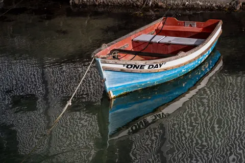 Boat at Sea 4K Wallpaper · ocean · 3840×2562