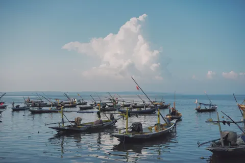Boat at Sea 4K Wallpaper · ocean · 3840×2560