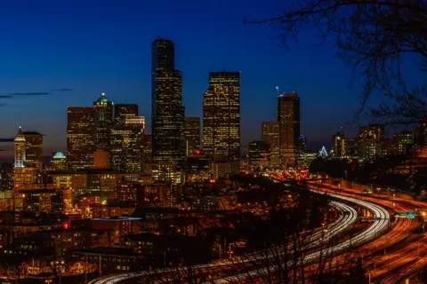 LA at Night 4K Wallpaper · city · 3840×2563