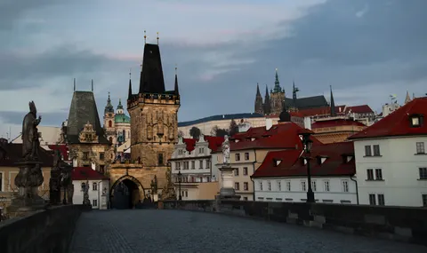 Prague Rooftops 4K Wallpaper · city · 3840×2284