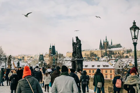 Prague Rooftops 4K Wallpaper · city · 3840×2560