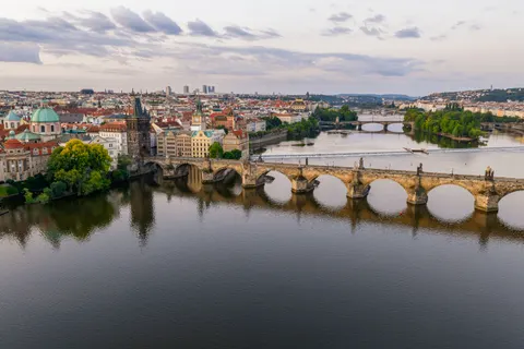 Prague Rooftops 4K Wallpaper · city · 3840×2560