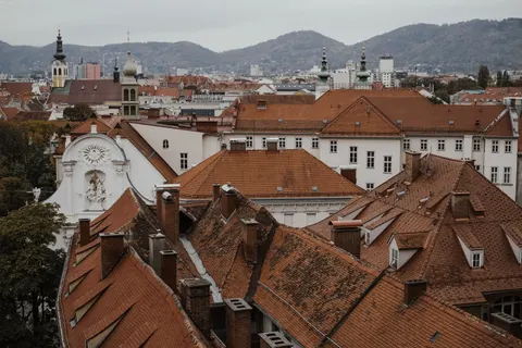 Prague Rooftops 4K Wallpaper · city · 3840×2561
