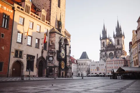 Prague Rooftops 4K Wallpaper · city · 3840×2563